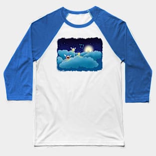 Phosphor Slimes in the Clouds Baseball T-Shirt